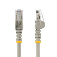 StarTech.com 5m CAT6 Ethernet Cable - Grey Snagless Gigabit - 100W PoE UTP 650MHz Category 6 Patch Cord UL Certified Wiring/TIA