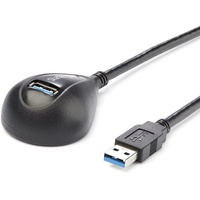 StarTech.com 5 ft Black Desktop SuperSpeed USB 3.0 Extension Cable - A to A M/F - First End: 1 x 9-pin USB 3.0 Type A - Male - S