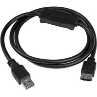 StarTech.com USB 3.0 to eSATA HDD / SSD / ODD Adapter Cable - 3ft eSATA Hard Drive to USB 3.0 Adapter Cable - SATA 6 Gbps - 1 x