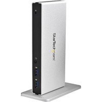 StarTech.com Dual-Monitor USB 3.0 Docking Station - DVI Outputs - Mac & Windows - DVI to VGA & DVI to HDMI Adapters Included - USB3SDOCKDD - USB 3.0