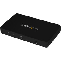 StarTech.com HDMI Splitter 1 In 2 Out - 4k 30Hz - 2 Port - Aluminum - HDMI Multi Port - HDMI Audio Splitter - Displays the same image w/ sound on 2 -