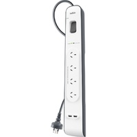 Belkin Surge Suppressor/Protector - 4 x AC Power - 525 J - Input5 V DC Output - 2 m - External