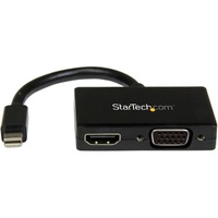 StarTech.com Travel A/V Adapter: 2-in-1 Mini DisplayPort to HDMI or VGA Converter - 1 x 20-pin Mini DisplayPort Digital Audio/Vi