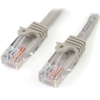StarTech.com 2 m Gray Cat5e Snagless RJ45 UTP Patch Cable - 2m Patch Cord - First End: 1 x RJ-45 Network - Male - Second End: 1