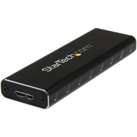 StarTech.com Drive Enclosure SATA/600, M.2 - USB 3.0 Micro-B Host Interface - UASP Support External - Black - TAA Compliant - 1