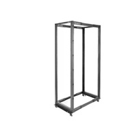 StarTech.com 4-Post 42U Mobile Open Frame Server Rack, 19" Network Rack with Casters, Rolling Rack for Computer/AV/Data/IT Equip