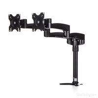 StarTech.com Desk Mount Dual Monitor Arm, Dual Articulating Monitor Arm, Height Adjustable, For VESA Monitors up to 24" (29.9lb/