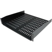 StarTech.com 2U 16in Universal Vented Rack Mount Cantilever Shelf - Fixed Server Rack Cabinet Shelf - 50lbs / 23kg - Steel, SPCC