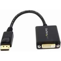StarTech.com DisplayPort to DVI Adapter, DisplayPort to DVI-D Adapter/Video Converter 1080p, DP 1.2 to DVI Monitor, Latching DP