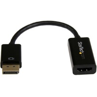 StarTech.com DisplayPort to HDMI Adapter, 4K 30Hz Active DP to HDMI Video Converter, Ultra HD DP 1.2 to HDMI 1.4 Monitor Adapter