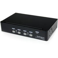 StarTech.com KVM Switchbox - TAA Compliant - 4 Computer(s) - 1 Local User(s) - 1920 x 1440 - 8 x USB - 5 x VGA - 1U - Rack-mountable, Desktop