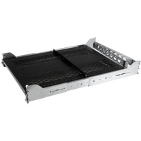 StarTech.com 2U Vented Sliding Rack Shelf w/ Cable Management Arm & 27.7 to 31.6in Adjustable Mounting Depth - 50lbs / 22.7kg - 24in Deep - 22.68 kg