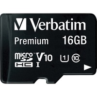 Verbatim 16 GB Class 10/UHS-I (U1) microSDHC - 1 Pack - TAA Compliant - 45 MB/s Read