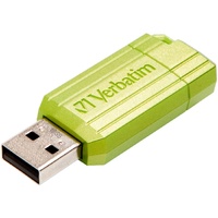Verbatim PinStripe 16 GB USB 2.0 Flash Drive - Eucalyptus Green - 1 / Pack