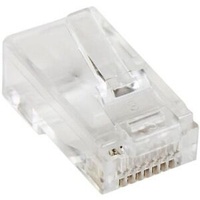 StarTech.com Cat.5e RJ45 Solid Modular Plug Connector - 50 Pack - Modular Plugs for building solid twisted pair Category 5e netw