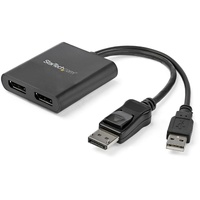 StarTech.com Dual-Monitor DisplayPort 1.2 Splitter, DisplayPort to 2x DP Multi-Monitor Adapter, Dual 4K 30Hz Computer MST Hub, Windows~2-Port Multi -