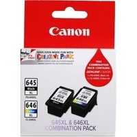 Canon PG-645XL CL-646XL Original High Yield Inkjet Ink Cartridge - Black, Colour - 2 / Pack - 400 Pages