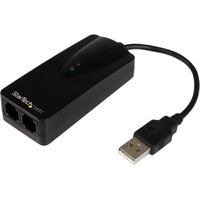 StarTech.com Data/Fax Modem - USB - 56 kbit/s - Desktop - ITU V.17, ITU-T V.29, ITU-T V.27ter, ITU-T V.21 channel 2 Fax Technolo