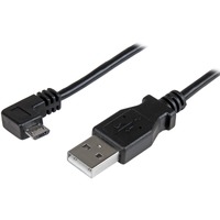 StarTech.com 1m 3 ft Right Angle Micro-USB Charge-and-Sync Cable M/M - USB 2.0 A to Micro-USB - 30/24 AWG - First End: 1 x 4-pin USB 2.0 Type A - - 1
