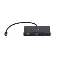 StarTech.com Signal Splitter - Plastic - 30 Hz to 60 Hz - 3840 × 2160 - 15.20 m Maximum Operating Distance - DisplayPort - 3 x