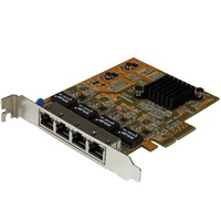 StarTech.com Gigabit Ethernet Card for Computer/Server/Workstation - 10/100/1000Base-T - Plug-in Card - TAA Compliant - PCI Express x4 - 250 MB/s - -