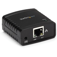 StarTech.com Print Server - Share a standard USB printer with multiple users over an Ethernet network - 10/100Mbps Ethernet to U