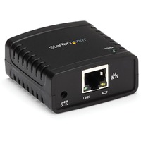 StarTech.com Print Server - Share a standard USB printer with multiple users over an Ethernet network - 10/100Mbps Ethernet to USB 2.0 network LPR -