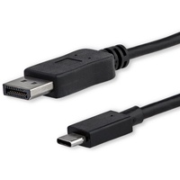 StarTech.com 3ft/1m USB C to DisplayPort 1.2 Cable 4K 60Hz - USB Type-C to DP Video Adapter Monitor Cable HBR2 - TB3 Compatible