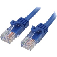 StarTech.com 5m Cat5e Patch Cable with Snagless RJ45 Connectors - Blue - 5 m Patch Cord - Make Fast Ethernet connections with Po