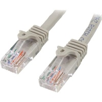 StarTech.com 5m Cat5e Patch Cable with Snagless RJ45 Connectors - Grey - 5 m Patch Cord - Make Fast Ethernet connections with Po