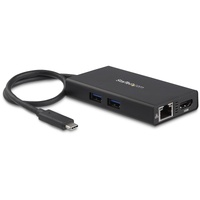 StarTech.com USB Type C Docking Station for Notebook/Tablet/Monitor - 60 W - Black - TAA Compliant - 1 Displays Supported - 4K -
