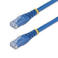 StarTech.com 1ft CAT6 Ethernet Cable - Blue Molded Gigabit - 100W PoE UTP 650MHz - Category 6 Patch Cord UL Certified Wiring/TIA