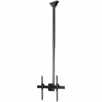 StarTech.com TV Ceiling Mount, Full-Motion Hanging Single Screen Vesa Mount for 32"-75" TVs / Displays - Height Adjustable Telescopic Pole - Full TV