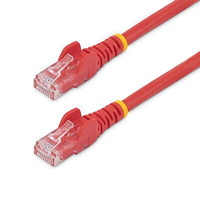 StarTech.com 50cm CAT6 Ethernet Cable - Red Snagless Gigabit - 100W PoE UTP 650MHz Category 6 Patch Cord UL Certified Wiring/TIA
