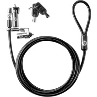 HP Nano Cable Lock For Notebook, Tablet - 1.83 m Cable - Keyed Lock - Vinyl, Galvanized Steel - For Notebook, Tablet