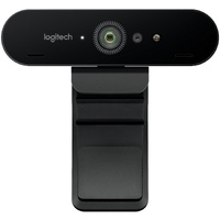 Logitech BRIO Webcam - 90 fps - Black - USB 3.0 - 4096 x 2160 Video - Auto-focus - Clip, Tripod Mount - 5x Digital Zoom - Microphone - Notebook,