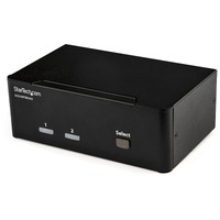 StarTech.com KVM Switchbox - TAA Compliant - 2 Computer(s) - 1 Local User(s) - 3840 x 2160 - 6 x USB - 6 x DisplayPort - Desktop