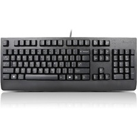 Lenovo Preferred Pro II Keyboard - Cable Connectivity - USB Interface - English (US) - Black - Rubber Dome Keyswitch - Desktop Computer, Workstation