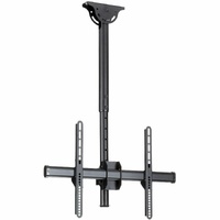 StarTech.com TV Ceiling Mount, Full-Motion Hanging Single Screen Vesa Mount for 32"-75" TVs / Displays - Height Adjustable Teles