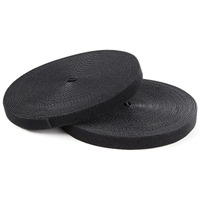 StarTech.com Hook-and-Loop Cable Management Tie - 100 ft. Bulk Roll - Black - Cut-to-Size Cable Wrap / Straps - Tie Strap - 30.5