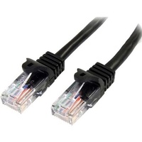 StarTech.com 7m Black Cat5e Patch Cable with Snagless RJ45 Connectors - Long Ethernet Cable - 7 m Cat 5e UTP Cable - Make Fast E
