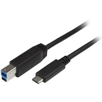 StarTech.com 2m 6 ft USB C to USB B Printer Cable - M/M - USB 3.0 (5Gbps) USB B Cable - USB C to USB B Cable - USB Type C to Type B Cable - Connect B