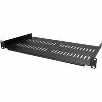 StarTech.com 1U Vented Server Rack Cabinet Shelf - Fixed 10in Deep Cantilever Rackmount Tray for 19" Data/AV/Network Enclosure w/Cage Nuts - 20.05 kg