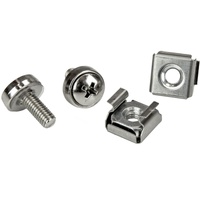 StarTech.com Rack Screws - 20 Pack - Installation Tool - 12 mm M5 Screws - M5 Nuts - Cabinet Mounting Screws and Cage Nuts - Rac
