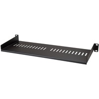 StarTech.com 1U Vented Server Rack Cabinet Shelf - Fixed 7in Deep Cantilever Rackmount Tray for 19" Data/AV/Network Enclosure w/Cage Nuts - 20.05 kg