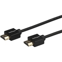 StarTech.com 6.6ft (2m) Slim HDMI 2.0 Cable, 4K 60Hz High Speed HDMI Cable w/ Ethernet, HDR10, HDMI Cord, M/M Gripping Connector