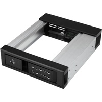 StarTech.com Drive Bay Adapter for 5.25" Serial Attached SCSI (SAS), SATA/600 - Serial ATA/600 Host Interface Internal - Black -