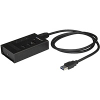 StarTech.com 4 Port USB 3.0 Hub - 1x USB-C & 3x USB-A - Mountable Metal USB Type-A Hub - 5Gbps USB 3.2 Gen 1 - Self Powered - BC
