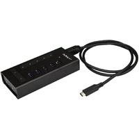 StarTech.com 7 Port USB C Hub - 2x USB-C & 5x USB-A - Mountable Metal USB 3.0 Type-C Hub - 5Gbps USB 3.2 Gen 1 - Self Powered -