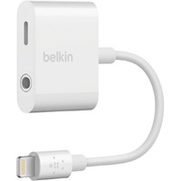 Belkin Rockstar Lightning/Mini-phone Audio/Power/Data Transfer Cable for Headphone, Speaker, Microphone, Remote Control, Audio Device, iPhone, iPad,